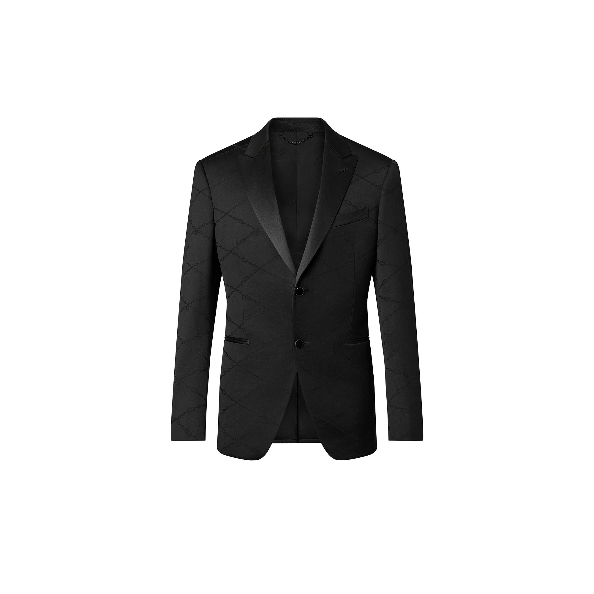 Evening Cut Away Jacket Luxury Black LOUIS VUITTON